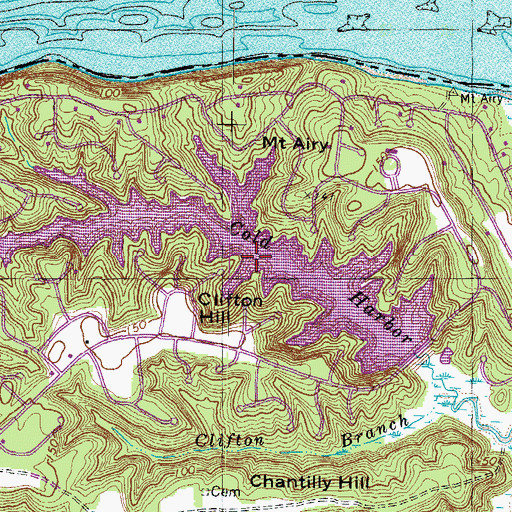 Topographic Map of Lake Independence, VA
