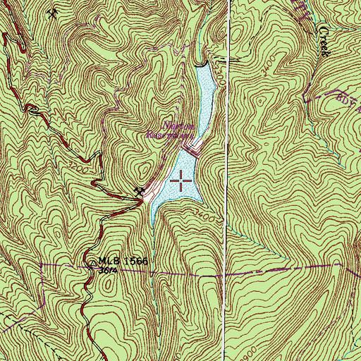 Topographic Map of Upper Norton Reservoir, VA