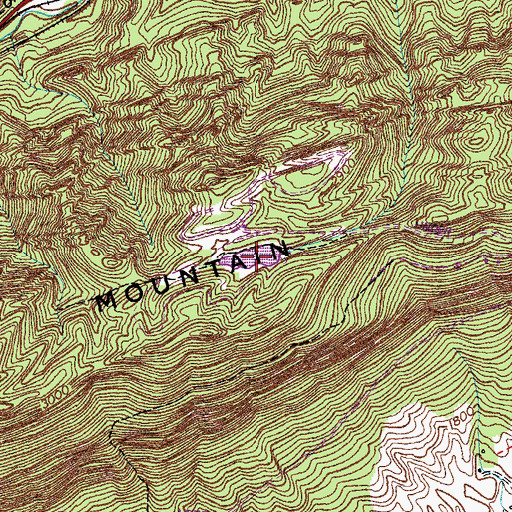 Topographic Map of Rimrock Lake, VA