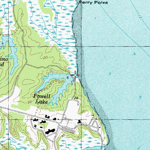 Topographic Map of Powell Dam, VA