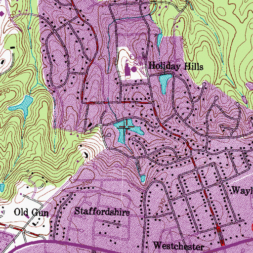 Topographic Map of Hobby Hill Dam, VA