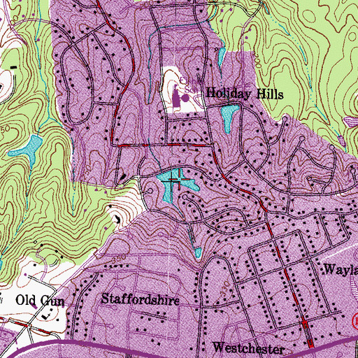 Topographic Map of Hobby Hill Lake, VA
