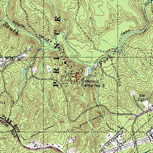 Topographic Map of Goodwill Camp Number 3, VA
