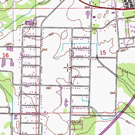 Topographic Map of Siberton, AL