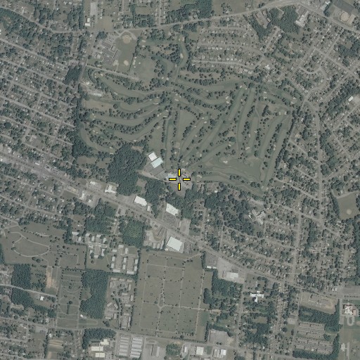Aerial/Satellite Image of Roanoke Country Club, VA