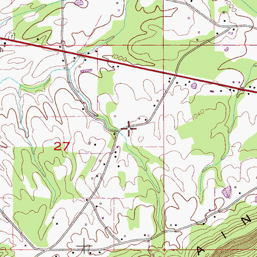 Topographic Map of Thrasher School (historical), AL