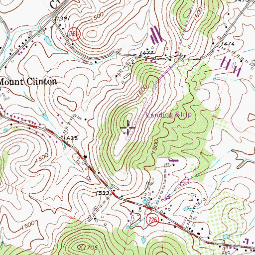 Topographic Map of Frank Field, VA