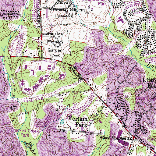 Topographic Map of State Police Barracks, VA