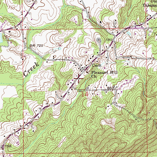 Topographic Map of Wilsons (historical), AL