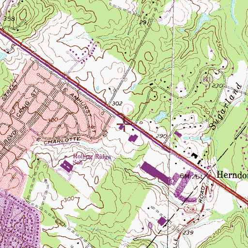 Topographic Map of Christ the Redeemer Church, VA