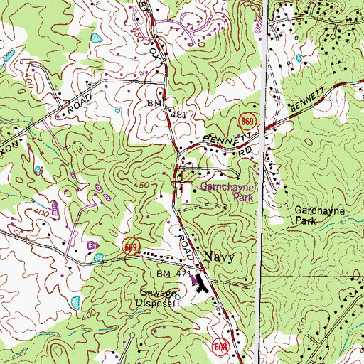 Topographic Map of Eternal Church of God, VA