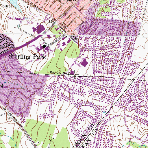 Topographic Map of The Church of Jesus Christ of Latter Day Saints, VA