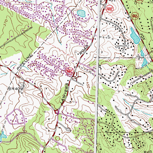 Topographic Map of Congregation Beth Emeth Synagogue, VA