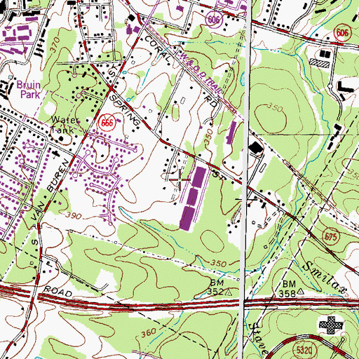 Topographic Map of Herndon Industrial Venture Park, VA
