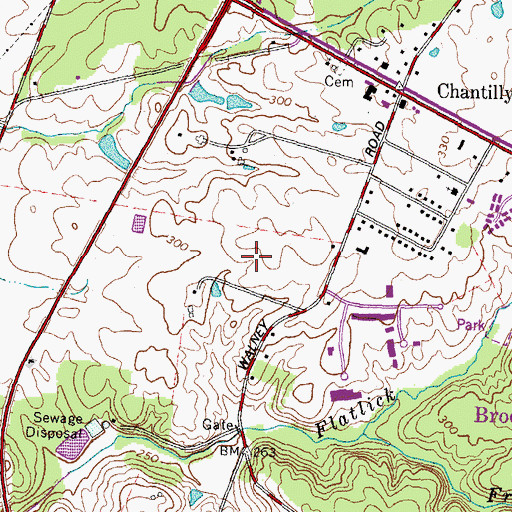 Topographic Map of Mariah Business Center, VA