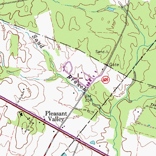 Topographic Map of Dulles Industrial Park South, VA