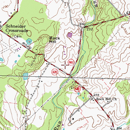 Topographic Map of Lafayette Business Center, VA