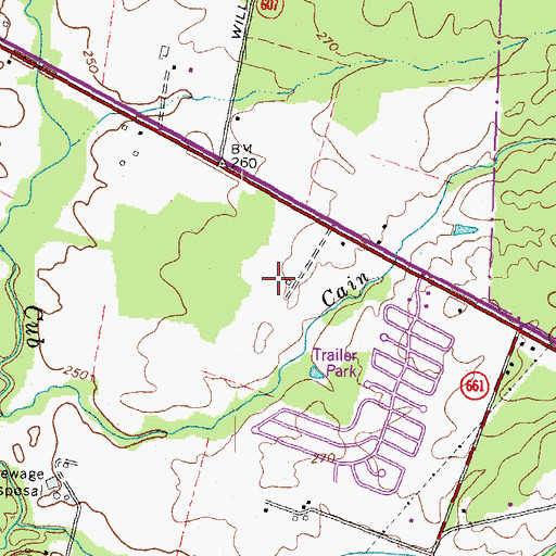 Topographic Map of Westfax Industrial Park, VA