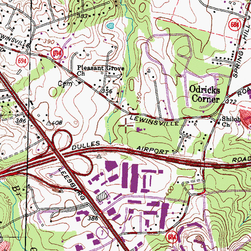 Topographic Map of Holy Trans Melkite Catholic Church, VA