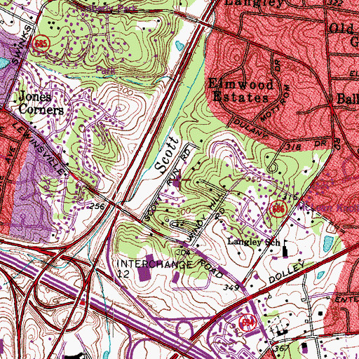 Topographic Map of The Church of Jesus Christ of Latter Day Saints, VA