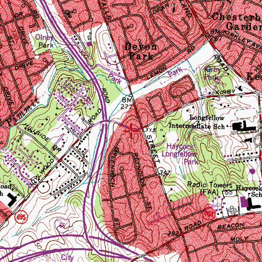 Topographic Map of The Church of Jesus Christ of Latter Day Saints, VA