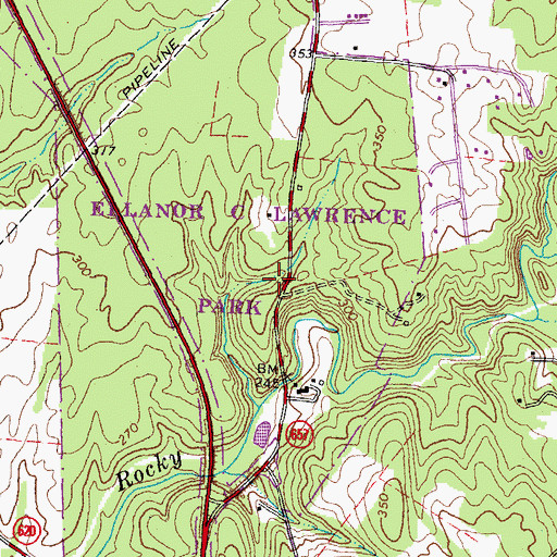 Topographic Map of Walney House, VA
