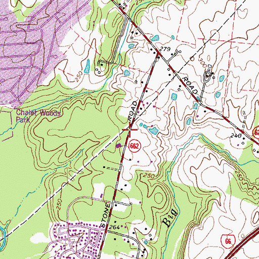 Topographic Map of Centerville Baptist Church, VA