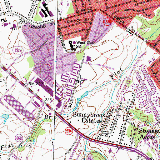 Topographic Map of The Church of Jesus Christ of Latter Day Saints, VA