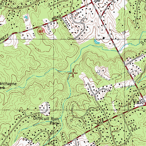 Topographic Map of Christ the Servant Lutheran Church, VA