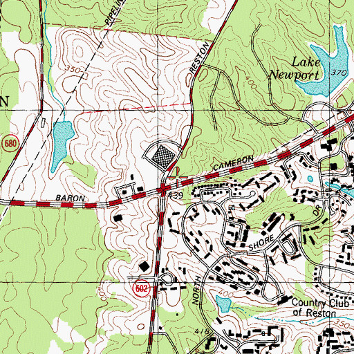 Topographic Map of Christ Baptist Church, VA