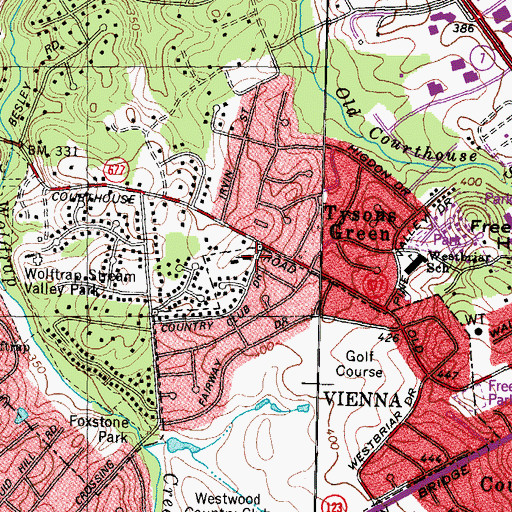 Topographic Map of Epiphany United Methodist Church, VA