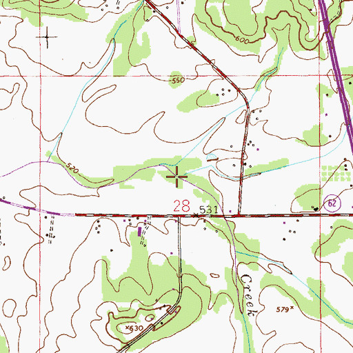Topographic Map of Boyd Spring Branch, AL