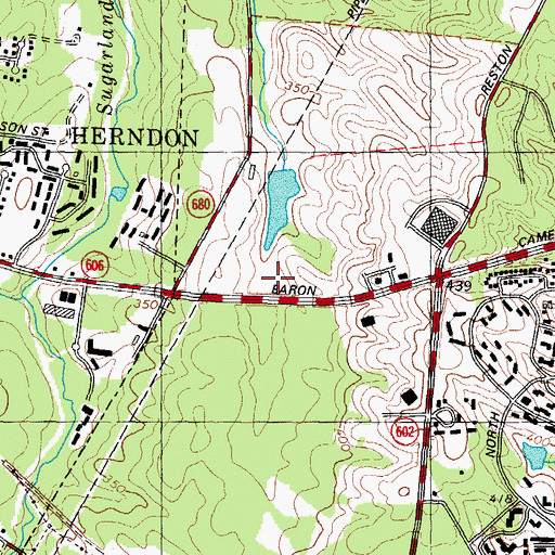 Topographic Map of Saint Annes Episcopal Church, VA