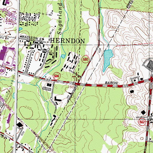 Topographic Map of Stuart Professional Center, VA