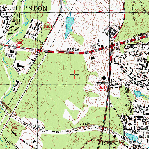Topographic Map of Fairfax County Police Department Reston District Station, VA