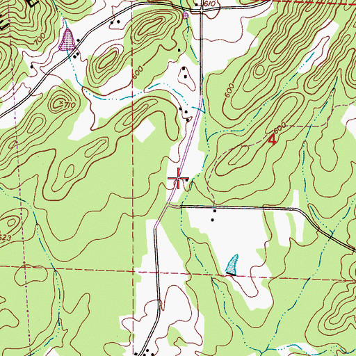 Topographic Map of Cochran Springs (historical), AL