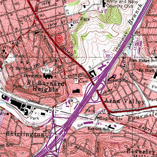 Topographic Map of Lomax African Methodist Episcopal Church, VA