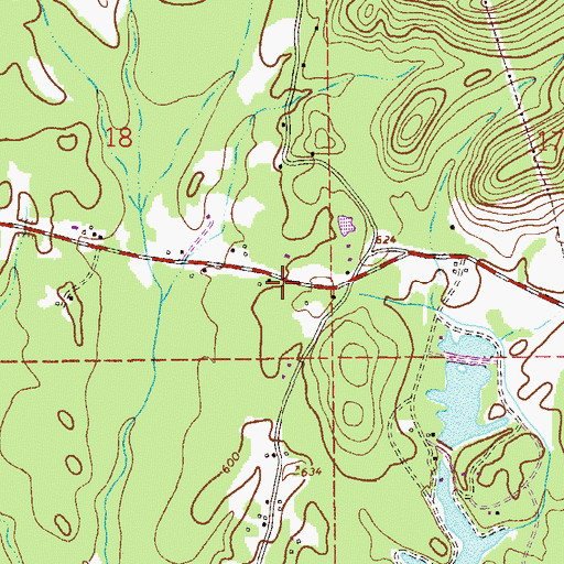 Topographic Map of Douthrittville (historical), AL