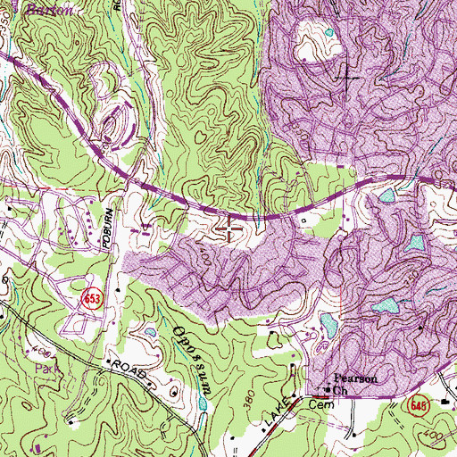 Topographic Map of Terra Centre Elementary School, VA