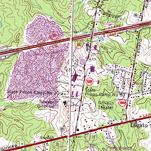 Topographic Map of Fairfax County Fire and Emergency Medical Services Training Academy, VA