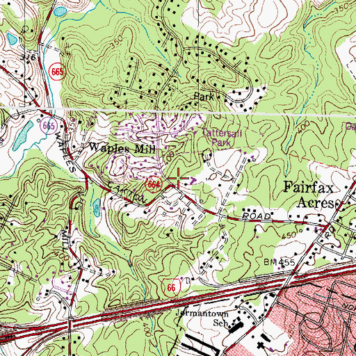 Topographic Map of Baptist Fellowship Church, VA