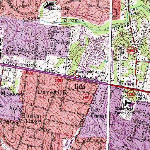 Topographic Map of Seventh Day Adventist Church, VA