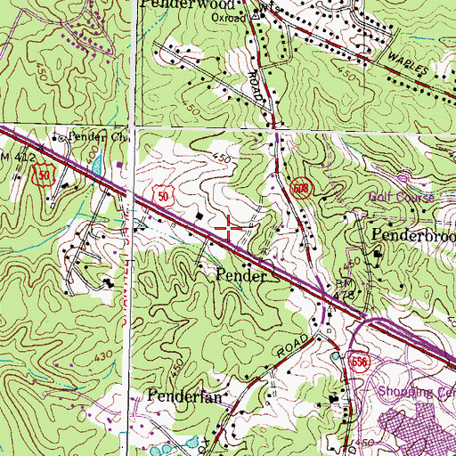 Topographic Map of Virginia Department of Highways, VA