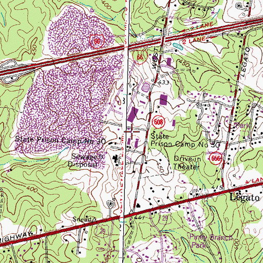 Topographic Map of Fairfax County Services, VA
