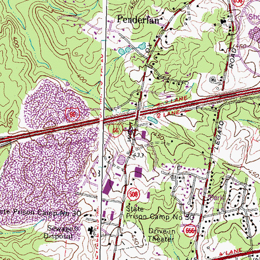 Topographic Map of Fairfax County Animal Shelter, VA