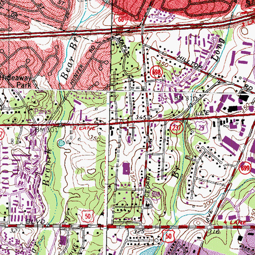 Topographic Map of Fairfax County Fire and Rescue Department Station 30 Merrifield, VA