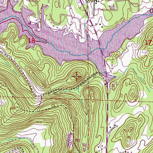 Topographic Map of Point Jones, AL
