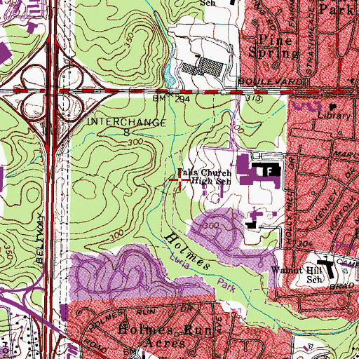 Topographic Map of Providence Recreation Center, VA