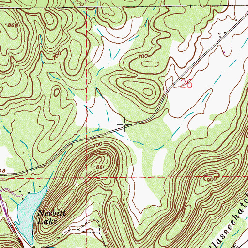 Topographic Map of Maxwell Cove, AL
