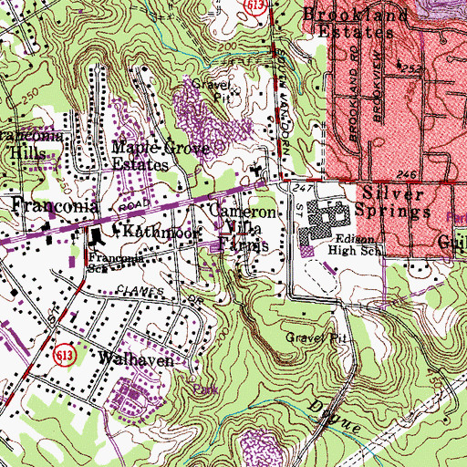 Topographic Map of Reality Gospel Church, VA